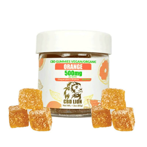 CBD Lion - CBD Edible - Orange Gummies - 500mg