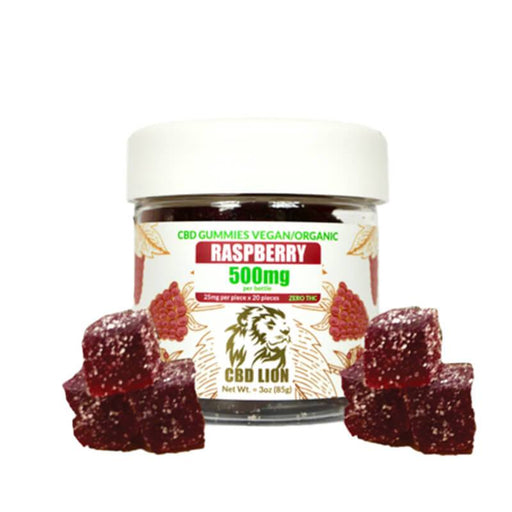 CBD Lion - CBD Edible - Raspberry Gummies - 500mg