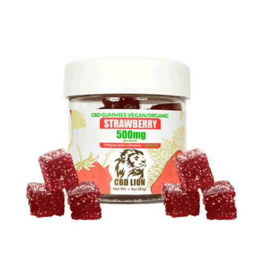 CBD Lion - CBD Edible - Strawberry Gummies - 500mg