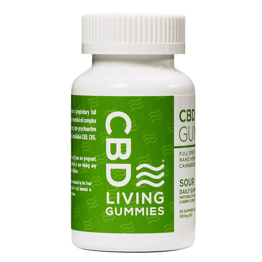 CBD Living - CBD Edible - Sour Living Gummies 30 Count - 300mg