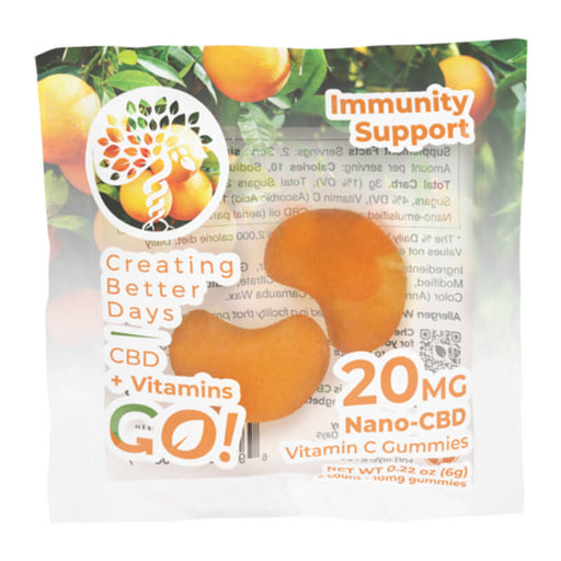 Creating Better Days - CBD Edible - Go! Nano-VitaGummies + Vitamin C - 20mg