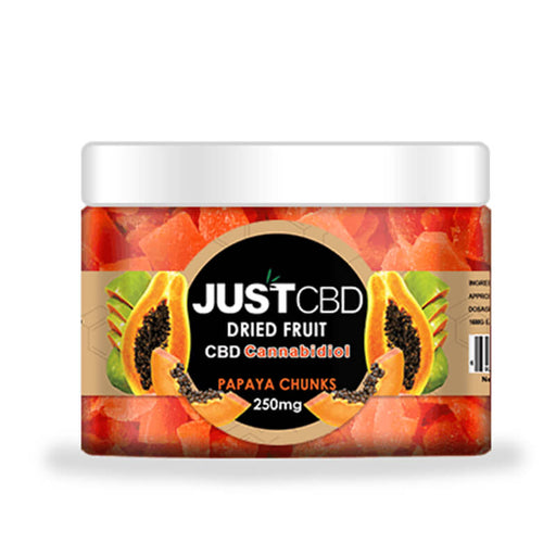 JustCBD - CBD Edible - Dried Papaya Chunks - 12mg