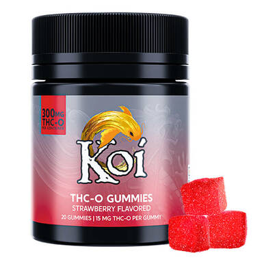 Koi CBD - THC-O Edible - Strawberry Gummies - 15mg