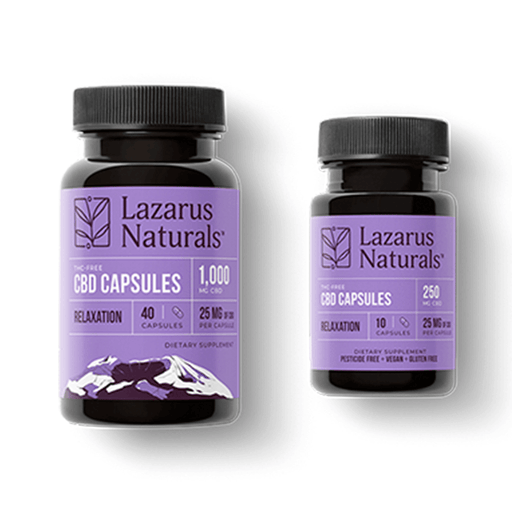 Lazarus Naturals - CBD Capsules - Relaxation Blend - 25mg