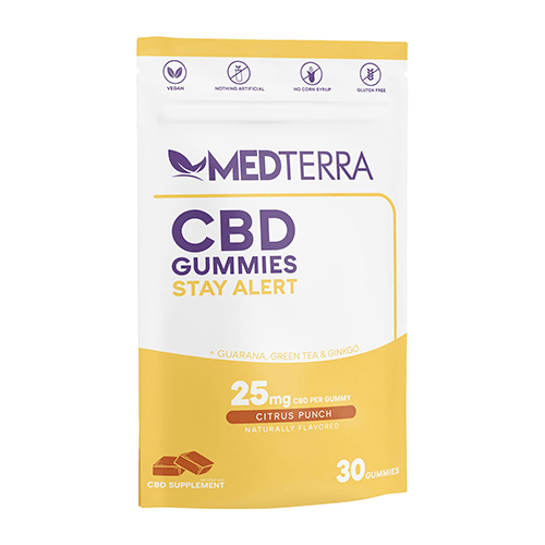 Medterra - CBD Edible - Stay Alert Citrus Punch Isolate Gummies - 25mg
