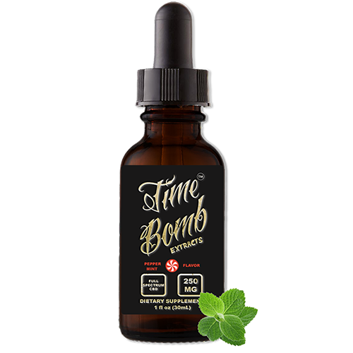 Time Bomb Extracts - CBD Tincture - Peppermint - 250mg-1000mg