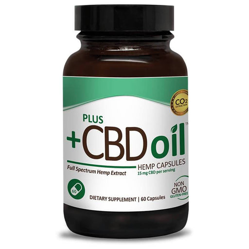 PlusCBD Oil - CBD Capsules - Green Blend Full Spectrum - 15mg