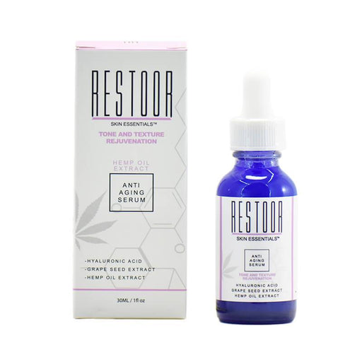 Restoor Skin Essentials - CBD Topical - Tone and Texture Rejuvenation Serum - 30mg