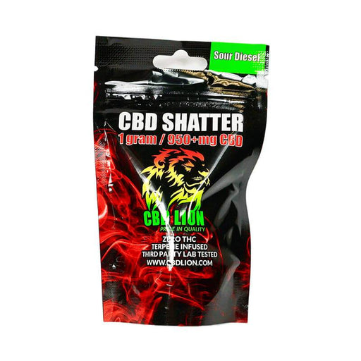 CBD Lion - CBD Concentrate - Sour Diesel Shatter - 1 Gram