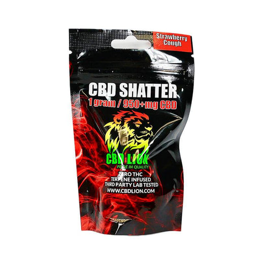 CBD Lion - CBD Concentrate - Strawberry Cough Shatter - 1 Gram