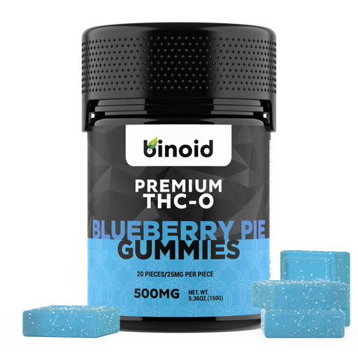 Binoid - THC-O Edible - THC-O Gummies - Blueberry Pie - 500mg