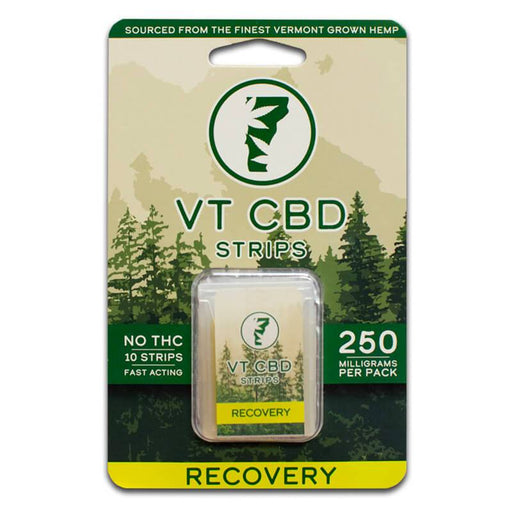 VT-CBD Goods - CBD Edible - Lemon Recovery Strips - 25mg