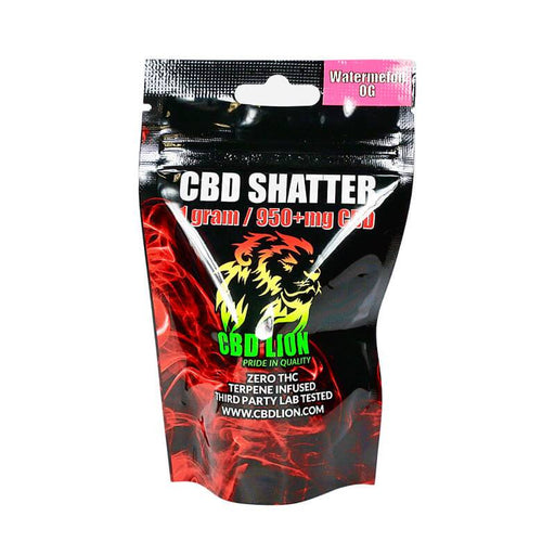CBD Lion - CBD Concentrate - Watermelon OG Shatter - 1 Gram