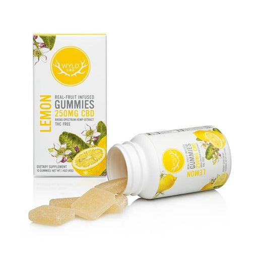 Wyld CBD - CBD Edible - Lemon Gummies - 250mg-500mg