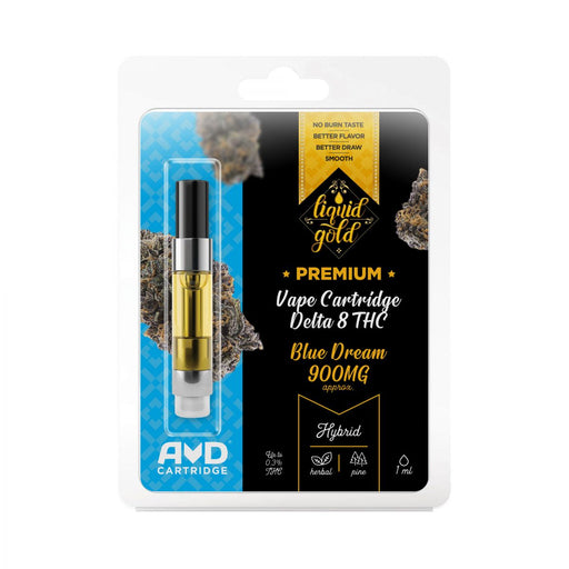Liquid Gold CBD - Delta 8 Vape Cartridge - Blue Dream - 900mg