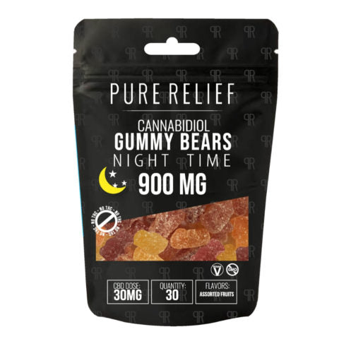 Pure Relief - CBD Edible - Nighttime Melatonin Gummies - 900mg