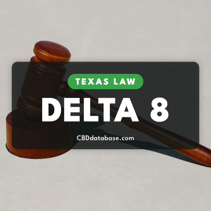 Texas Law: Delta 8, wooden judge's gavel on a white surface