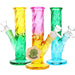 SeshGear Twist Ombre Straight Tube Glass Bong | 7.75" | 14mm F