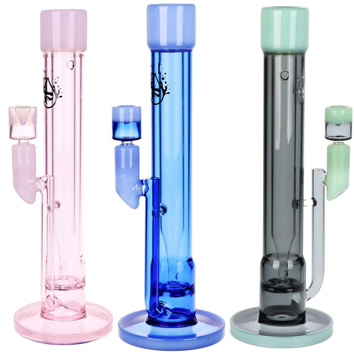 Pulsar Transporter Kicked Straight Tube Glass Bong | 14" | 14mm F