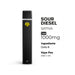 Chill Plus Delta 8 disposable vape pen Sour Diesel label