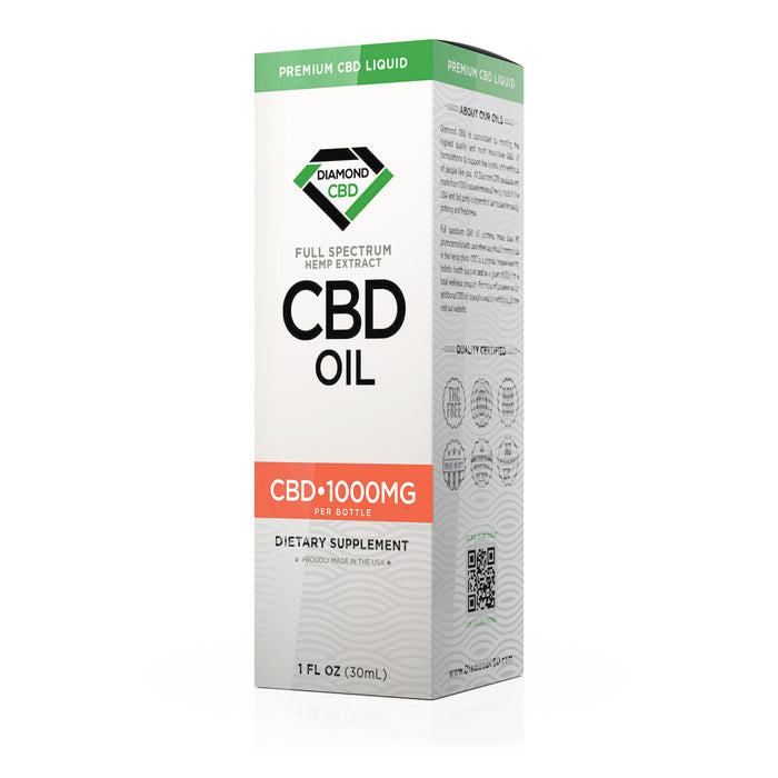 Diamond CBD Full Spectrum CBD Oil 1000mg box
