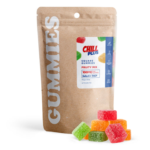 Chill Plus Delta 8 + THCP Gummies Fruity Mix 100mg (30 Count) pack