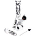 Pulsar Superstitious Kitty GLOW Glass Herb Pipe Duo - 9.75" / 14mm F