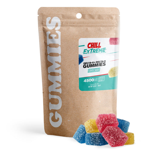 Chill Extreme Delta 8 + Delta 9 Gummies Mixed Fruits 150mg (30 Count) pack