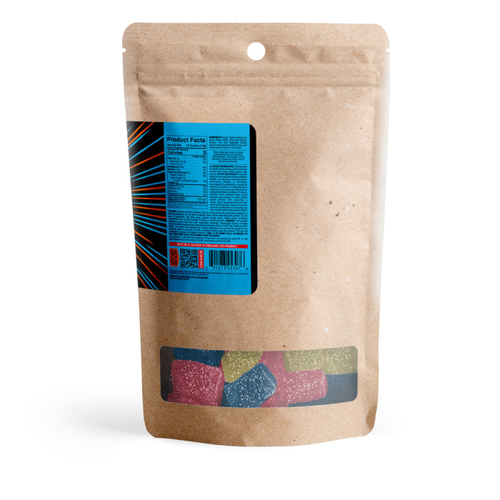 Chill Extreme Delta 8 + THCP Gummies Tropical Mix 150mg (30 Count) back of pack