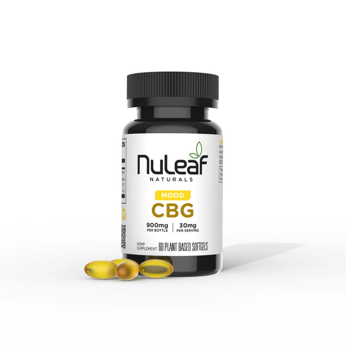 NuLeaf Naturals Full Spectrum CBG Softgels 900mg (60 ct) | CBDdatabase.com