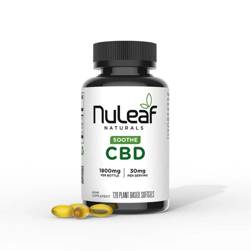 NuLeaf Naturals Full Spectrum CBD Softgels 1800mg (120 ct) | CBDdatabase.com