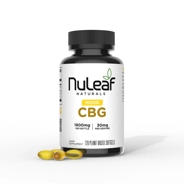 NuLeaf Naturals Full Spectrum CBG Softgels 1800mg (120 ct) | CBDdatabase.com