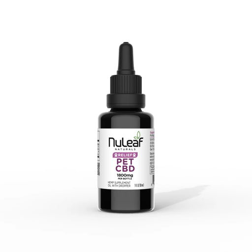 NuLeaf Naturals Full Spectrum CBD Pet Oil 1800mg (30ml) | CBDdatabase.com