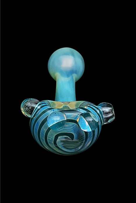 LA Pipes Glass Spoon Pipe - The Spiral Marble Head