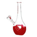 Pulsar Valentines Heart Vase Glass Bong - 8.25" / 14mm F