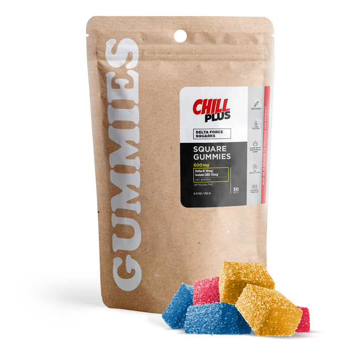 Chill Plus Delta Force Squares 20mg pouch