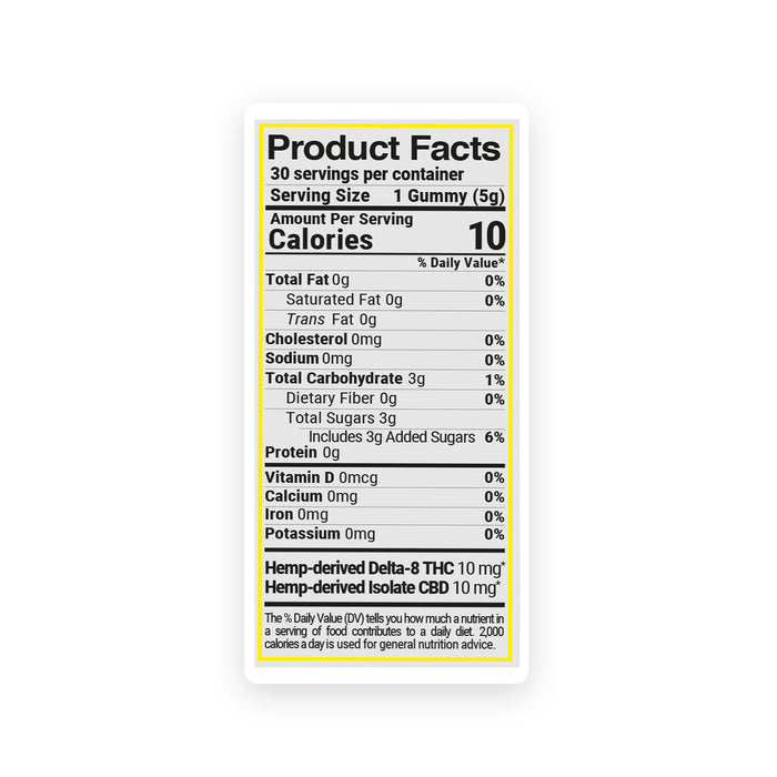 Chill Plus Delta Force Squares product facts