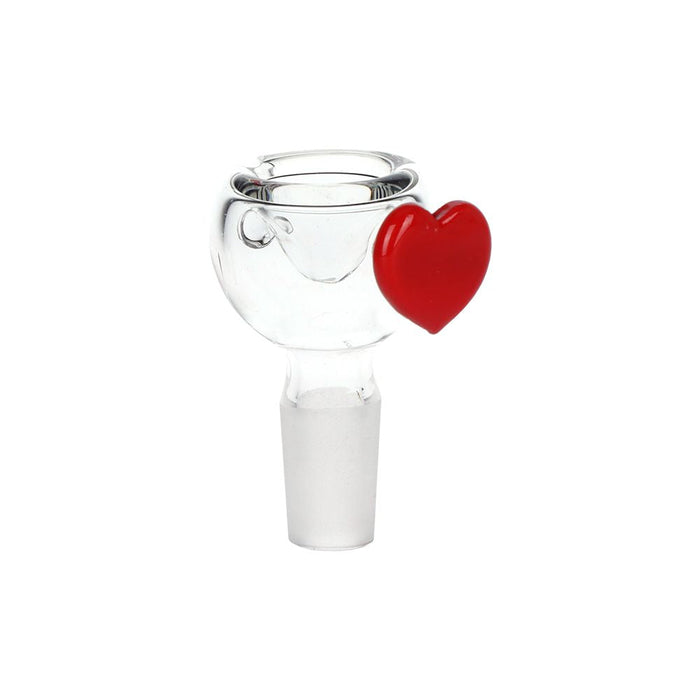 Pulsar Valentines Heart Vase Glass Bong - 8.25" / 14mm F