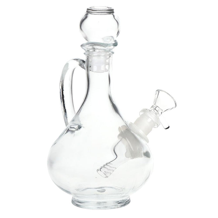 SeshGear Rounded Vintage Glass Bong - 7.75" / 14mm F / Clear