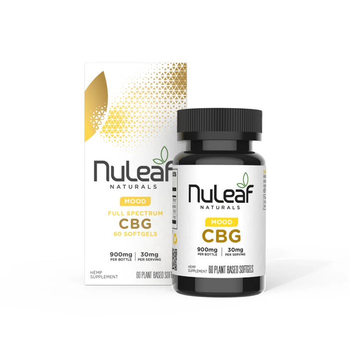 NuLeaf Naturals Full Spectrum CBG Softgels 900mg (60 ct) | CBDdatabase.com