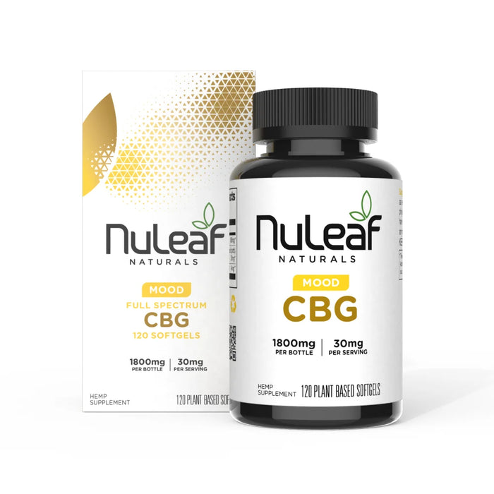 NuLeaf Naturals Full Spectrum CBG Softgels 1800mg (120 ct) | CBDdatabase.com