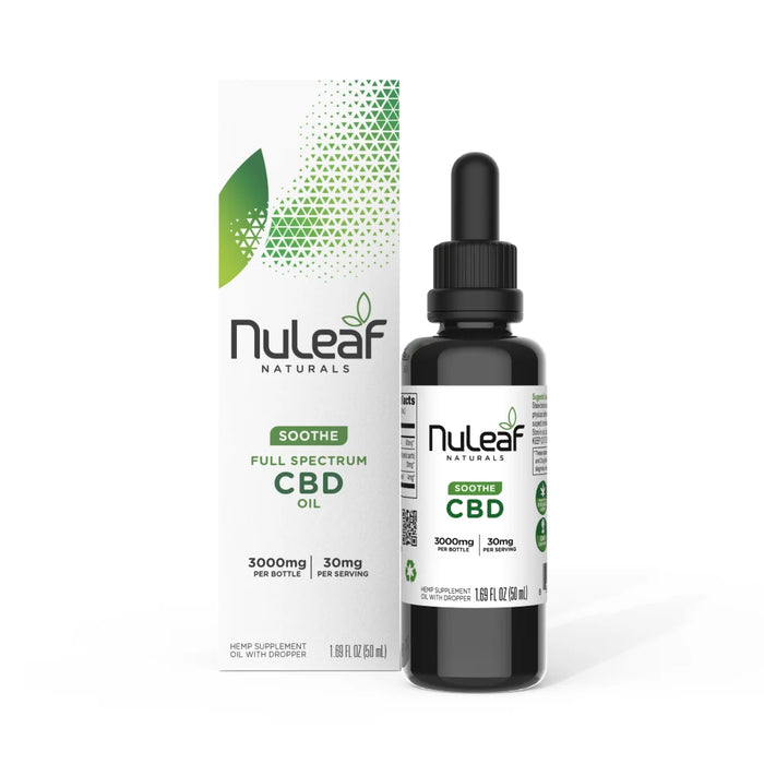 NuLeaf Naturals Full Spectrum CBD Oil 3000mg (50ml) | CBDdatabase.com