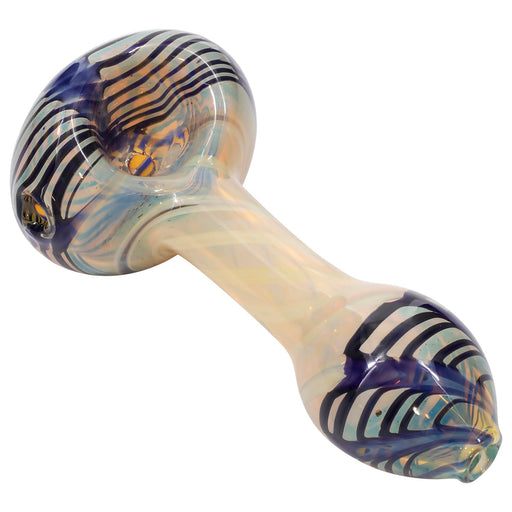 LA Pipes Twisty Cane Spoon Glass Pipe