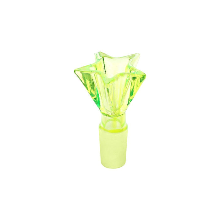 Pulsar Star Power Glass Bong - 6.5" / 14mm F / Green