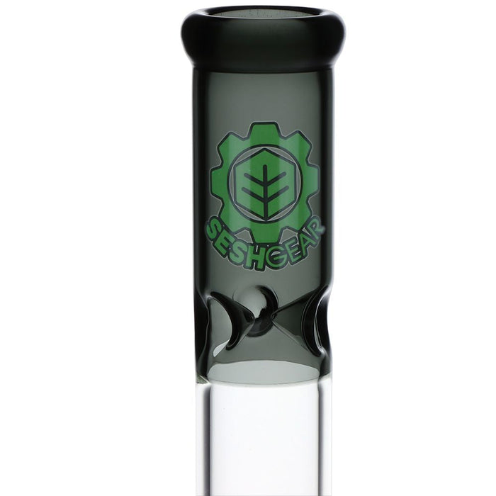 SeshGear Triple Honeycomb Perc Straight Tube Bong - 15" / 14mm F