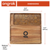 ONGROK Natural Acacia Wood Rolling Tray