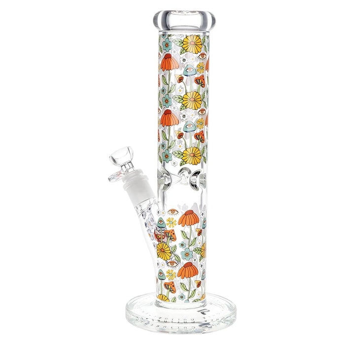 Pulsar Design Series Straight Tube Glass Bong - Flower Vision / 12" / 14mm F