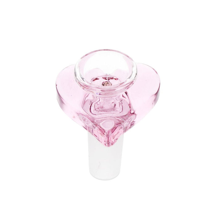 Pulsar Double Kiss Heart Glass Bong - 11" / 14mm F