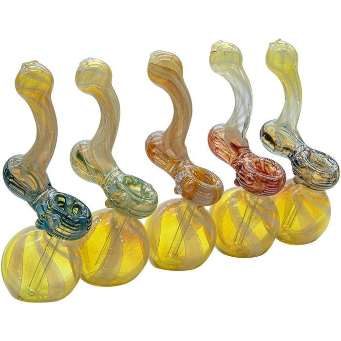 LA Pipes Fumed Sherlock Bubbler - The Rake Bubb
