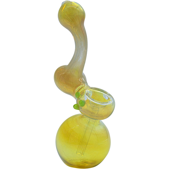 LA Pipes Silver Sherlock Fumed Bubbler